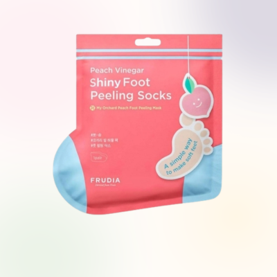 Frudia - Peach Vinegar Shiny Foot Peeling Socks - 1 pair